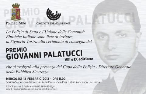Premio Giovanni Palatucci - VIII e IX edizione - 13 Febbraio