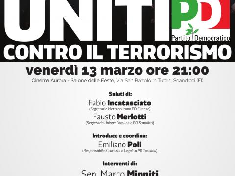 Firenze:  &quot;Uniti Contro il Terrorismo&quot;.