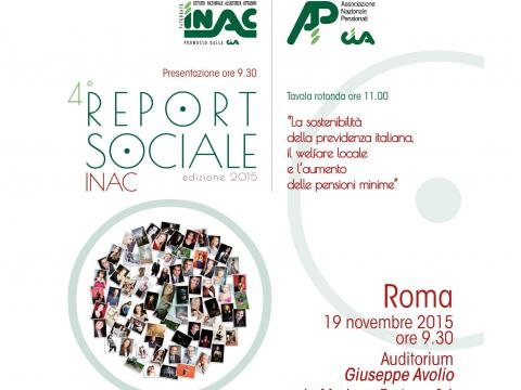 INAC: 4&deg; REPORT SOCIALE 2015
