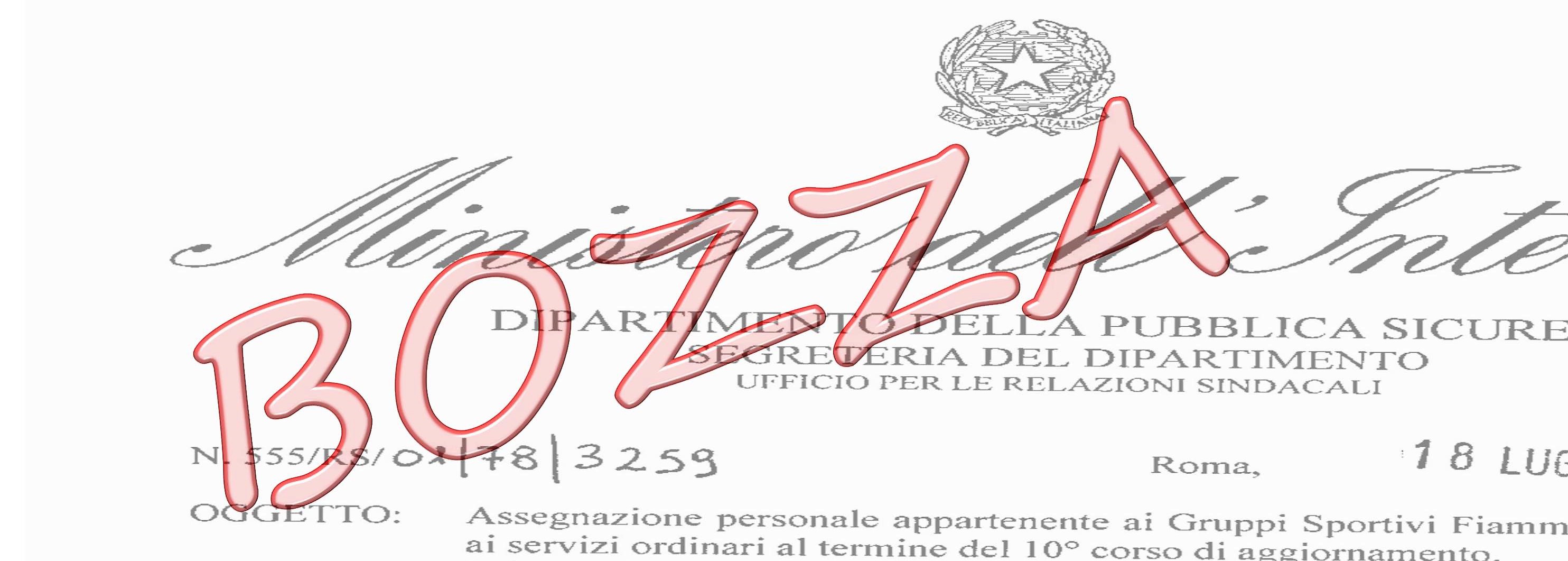 BOZZE DI SCHEMI DI DECRETI