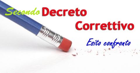 Secondo decreto correttivo - Esito incontro 