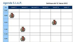 Agenda S.I.A.P. degli impegni istituzionali e sindacali
