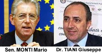 RICHIESTA  DEL SIAP E DI ALTRE OO.SS. AL PRESIDENTE DEL CONSIGLIO, SENATORE MARIO MONTI