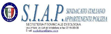 COMUNICATO SEGRETERIA PROVINCIALE S.I.A.P. Bologna