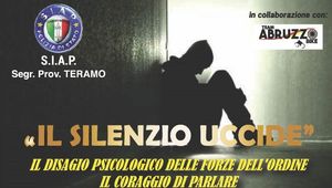 CONVEGNO - Il silenzio uccide - Il disagio psicologico delle forze dell\'ordine. Il coraggio di parlarne" - RINVIATO
