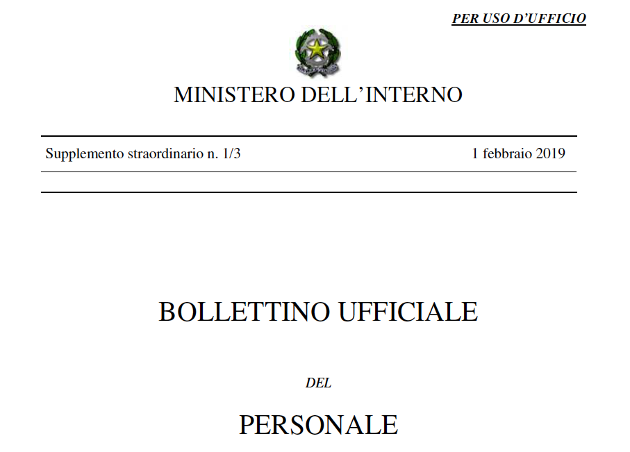 Istituzione elenco medici della Polizia di Stato che svolgono funzioni di medico competente nell'ambito delle attività e dei luoghi di lavoro dell'Amministrazione della pubblica sicurezza.