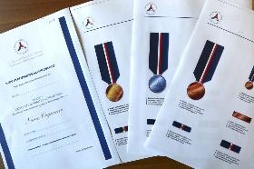 ATTESTATO CON NASTRINO DI LUNGO IMPIEGO NEI SERVIZI DI ORDINE PUBBLICO