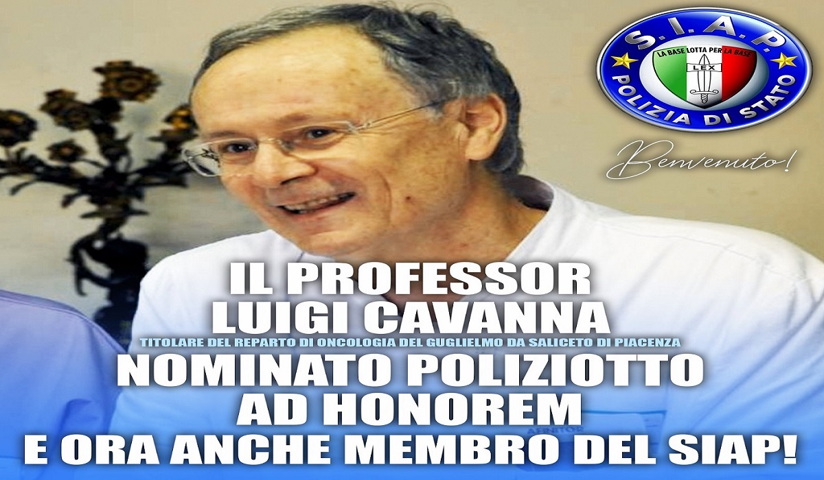 Benvenuto al prof. Luigi Cavanna 