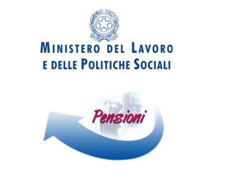 PENSIONI - Nota Ministero del Lavoro e delle politiche sociali