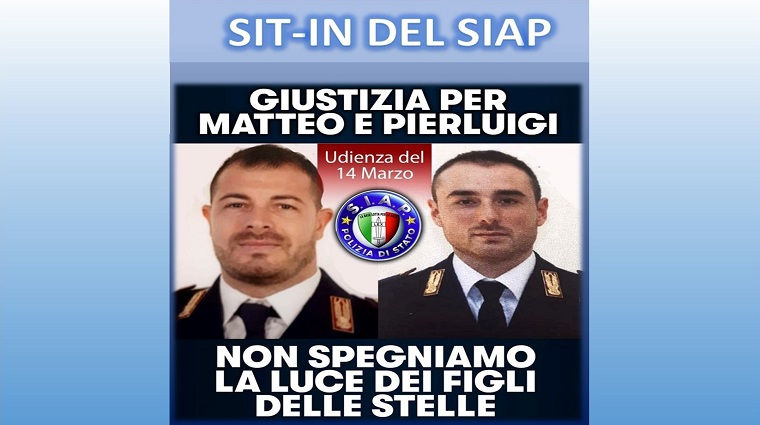 GIUSTIZIA PER MATTEO E PIERLUIGI - SIT IN 