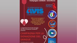 Campagna solidale Interforze per la donazione del sangue