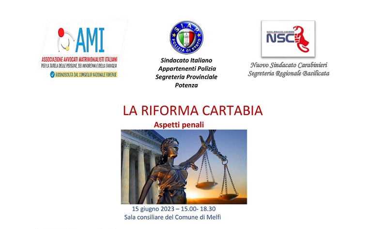 Convegno - Riforma Cartabia - Aspetti penali (RINVIATO A DATA DA DESTINARSI)