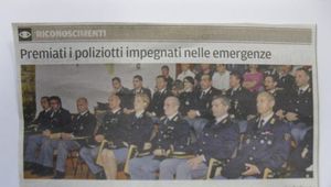 PREMIATI I POLIZIOTTI IMPEGNATI NELLE EMERGENZE