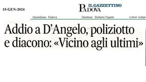 Addio a D\'Angelo, poliziotto e diacono "Vicino agli ultimi"
