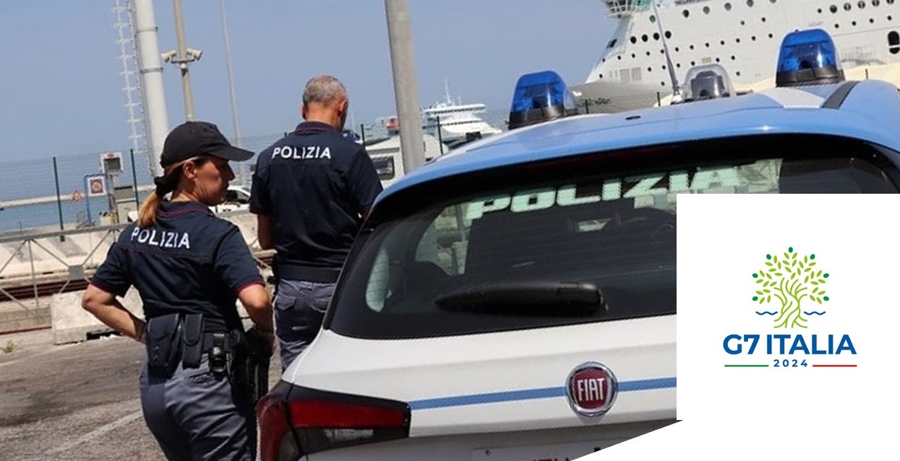 Vertice G7 Brindisi - Sopralluogo su motonave ormeggiata nel porto di Napoli
