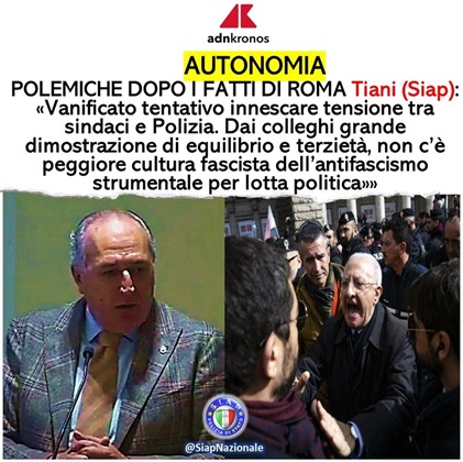 ADNKronos - Autonomia: Tiani (Siap), 