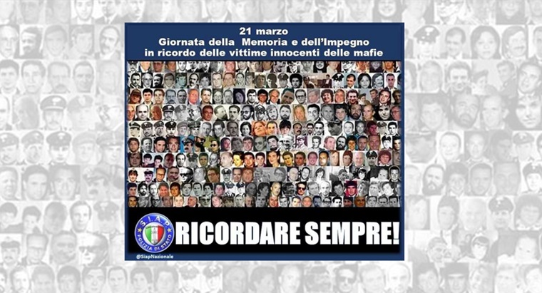 Giornata nazionale della memoria e dell\'impegno in ricordo delle vittime delle mafie