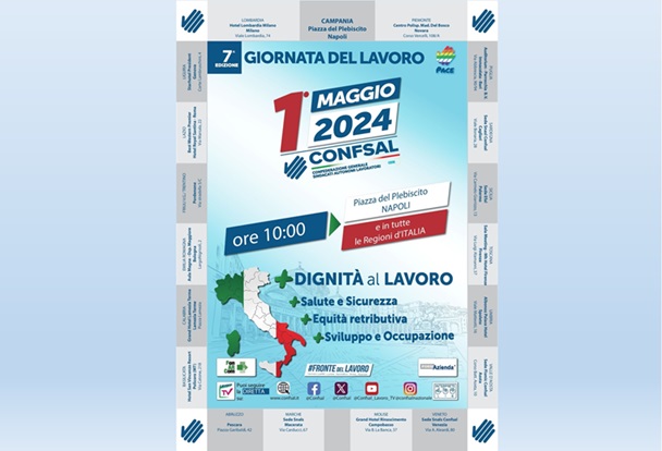 PRIMO MAGGIO 2024 - Dignità al lavoro