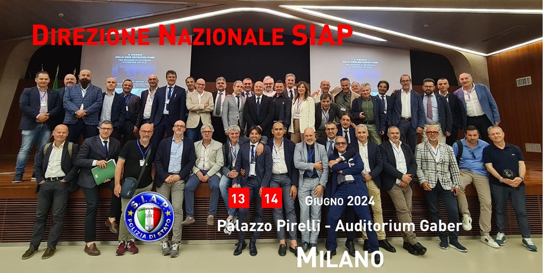 Milano - Direzione Nazionale SIAP 13 e 14 Giugno 2024