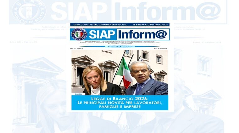 SIAPInform@21_2025 - Legge di Bilancio 2026: le principali novità per lavoratori, famiglie e imprese