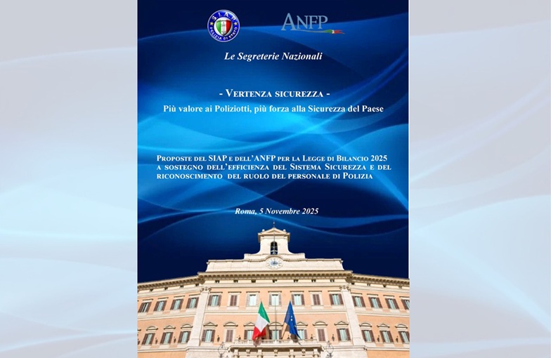 Vertenza Sicurezza: Il SIAP e l'ANFP promuovono una raccolta firme