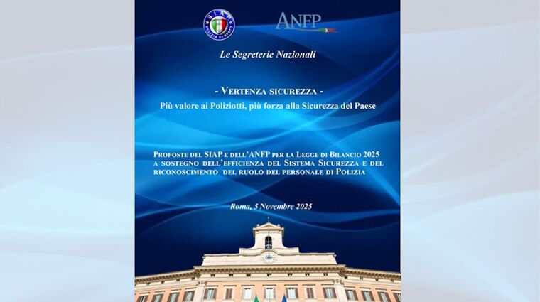 Vertenza Sicurezza: Il SIAP e l'ANFP promuovono una raccolta firme