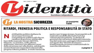 L\'Identità: Sicurezza, tra ritardi, frenesia politica e responsabilità di Stato