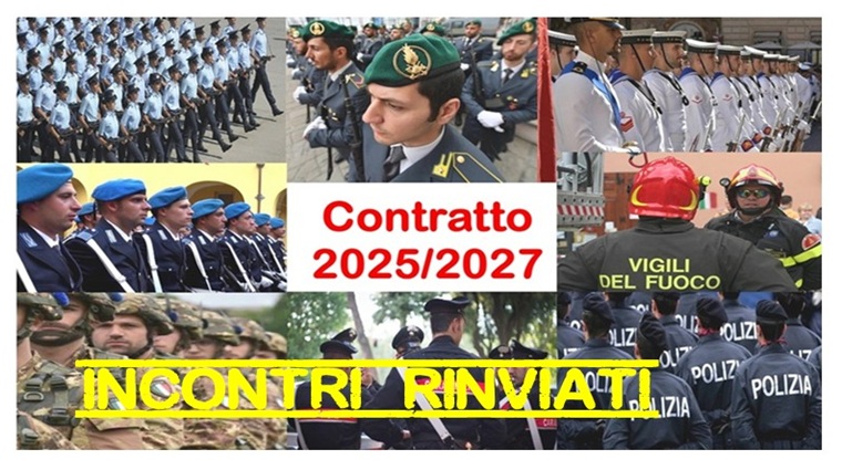 COMPARTOSIRUREZZA-DIFESA TRIENNIO 2025-2027 - RINVIO INCONTRI TECNICI 10 E 11 MARZO 2026
