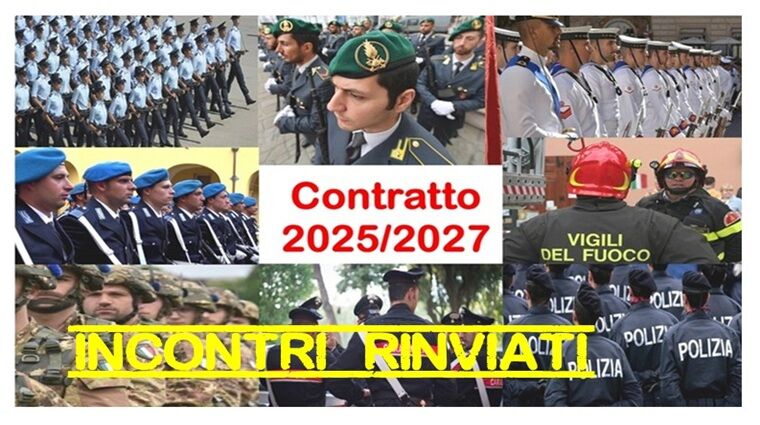 COMPARTOSIRUREZZA-DIFESA TRIENNIO 2025-2027 - RINVIO INCONTRI TECNICI 10 E 11 MARZO 2026