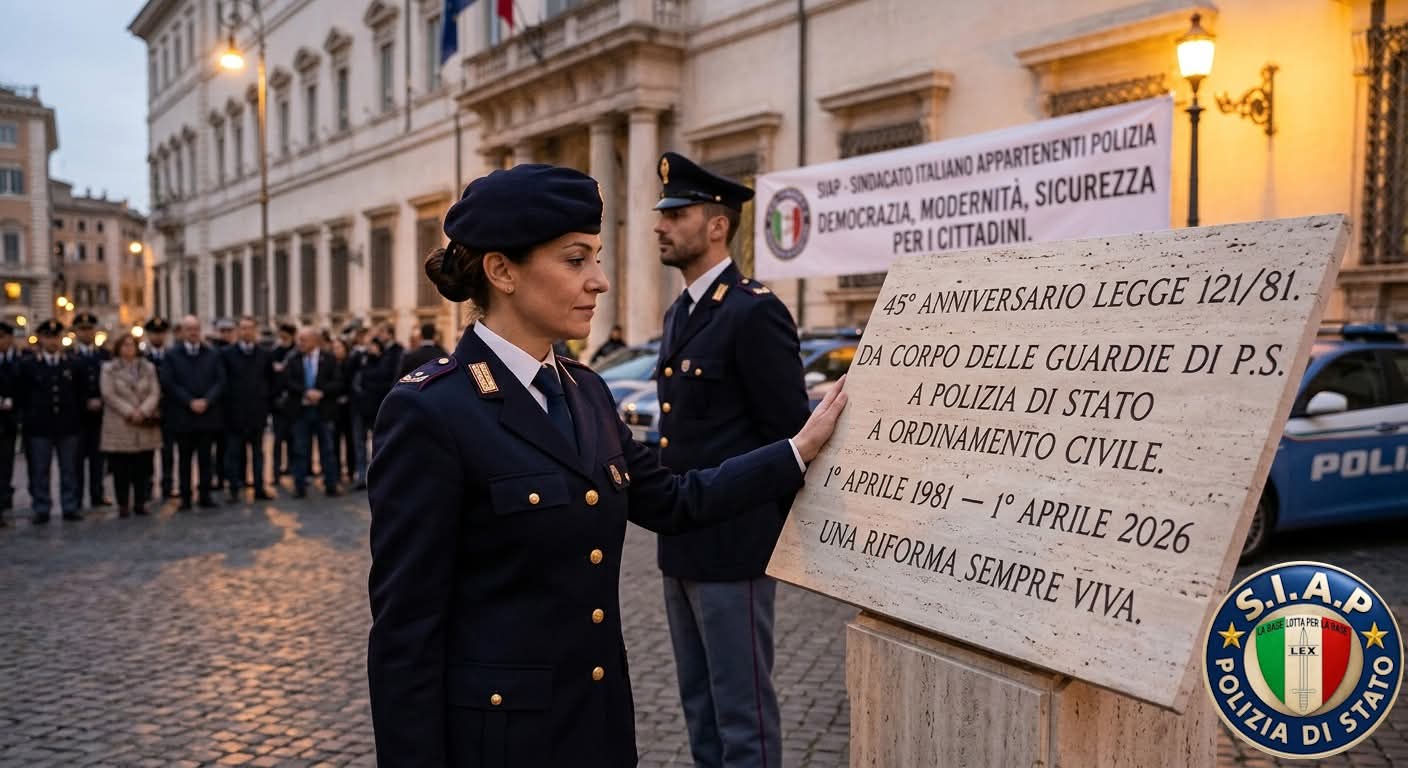 45 anni della Legge 121/81:  dal 1° aprile 1981, una riforma sempre viva per una Polizia moderna e democratica 