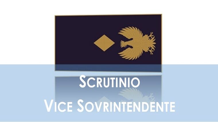 37° corso di formazione per la nomina alla qualifica di vice sovrintendente - Scrutinio per merito comparativo