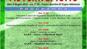 Manifestazione Sportiva all&rsquo;insegna della solidariet&agrave; sociale &ldquo;PIU&rsquo; FORTI DI TUTTO&rdquo;