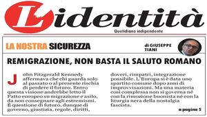 Remigrazione: non basta il saluto romano