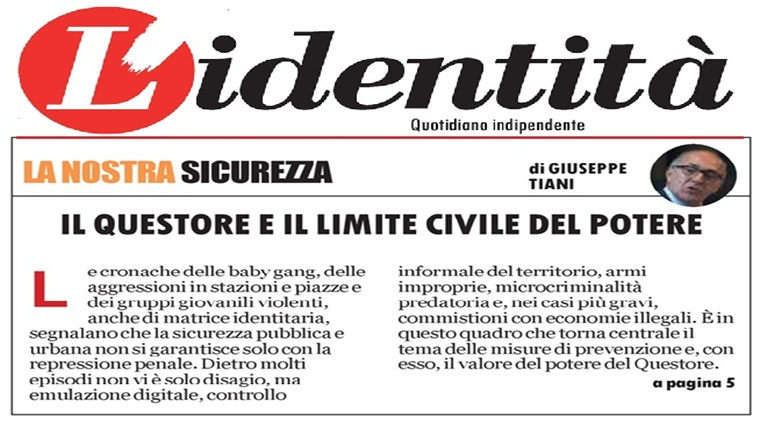 Il Questore e il limite civile del potere