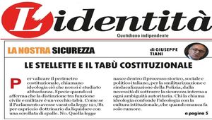 Le stellette e il tabù costituzionale