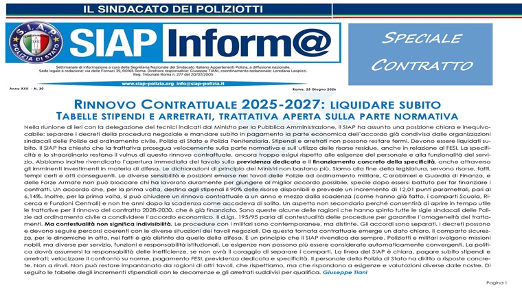 SIAPInform@30_2026 - Speciale Contratto