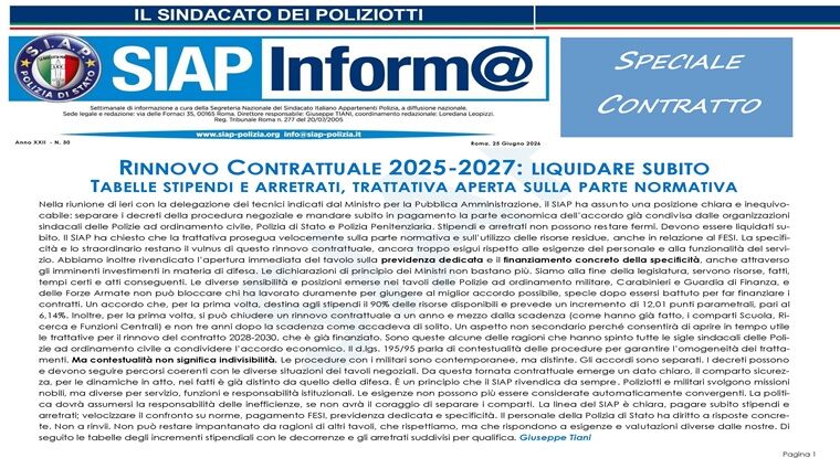 SIAPInform@30_2026 - Speciale Contratto