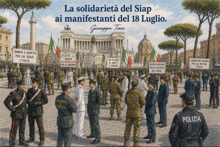La Solidarietà del SIAP alle colleghe e ai colleghi del NSC - SiNaFi, ITAMIL, SILMM e USAMi