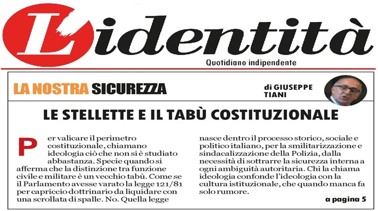 Le stellette e il tabù costituzionale