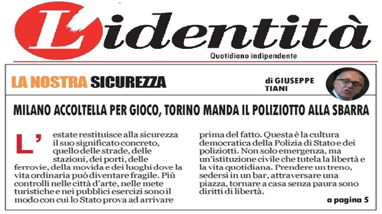 Milano accoltella per gioco, Torino manda il poliziotto alla sbarra