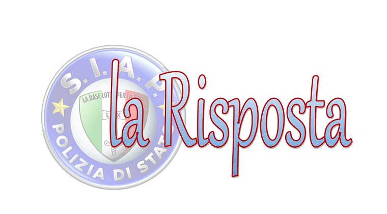La Risposta - Attività formative degli Istituti di Istruzione della Polizia di Stato – Riscontro del Dipartimento alle segnalazioni del SIAP