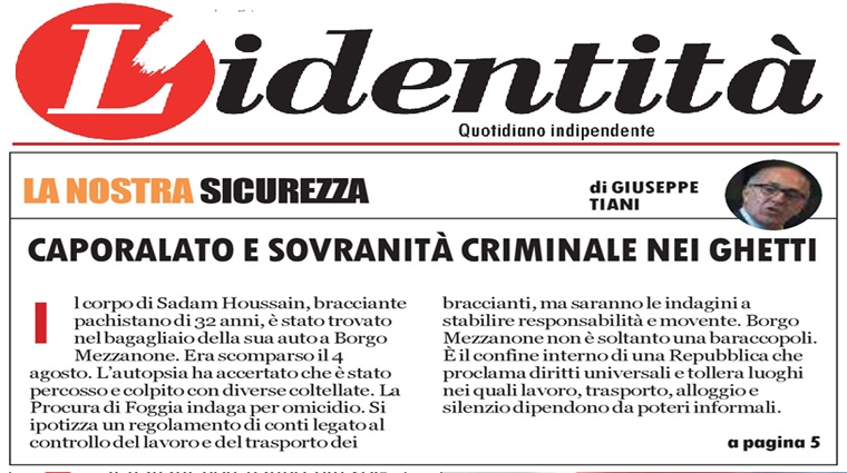 Caporalato e sovranità criminale nei ghetti
