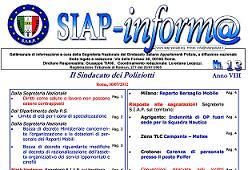 SIAPInform@ nr. 13 del 30 Luglio 2012
