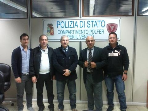 DELEGAZIONE SIAP INCONTRA IL DIRIGENTE DEL COMPARTIMENTO POLIZIA FERROVIARIA PER IL VENETO