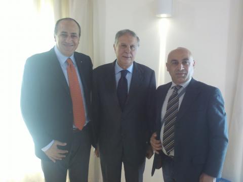 INCONTRI ISTITUZIONALI. Nella foto il Segretario Generale del SIAP TIANI Giuseppe, il Sottosegretario DE STEFANO e il Segretario Generale del SIAP in Veneto IULIANO Flaviano. 