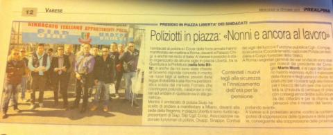 A seguito nostre manifestazioni di protesta