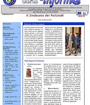 SIAPInform@01 del 15 gennaio 2013