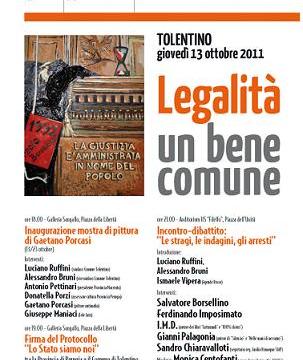 LEGALITA' Un bene comune