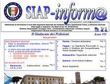 SIAPInform@ nr. 21 del 3 Ottobre 2011