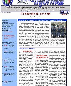 SIAPInform@ nr. 06 del 19 Aprile 2013